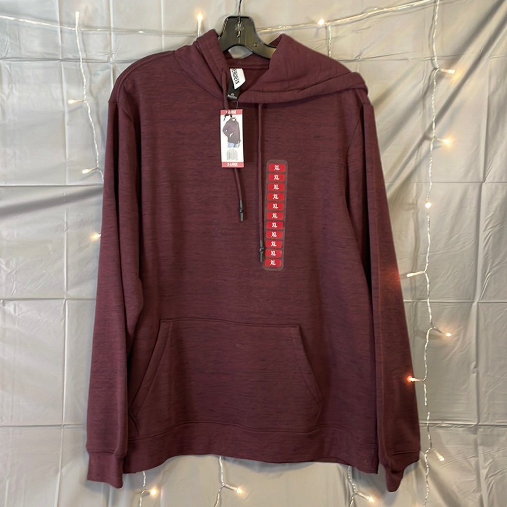 Evergreen Hoodie in Wine Heather Mens XL
